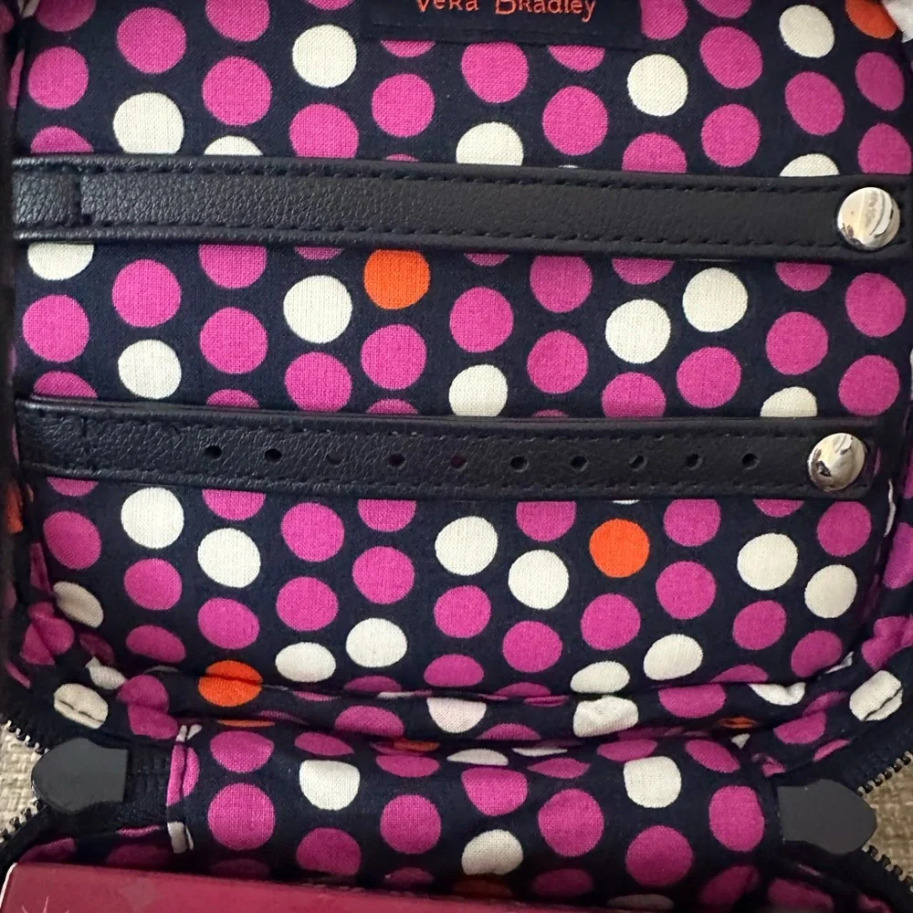 Quilted Floral Travel Case in Black and Multicolor